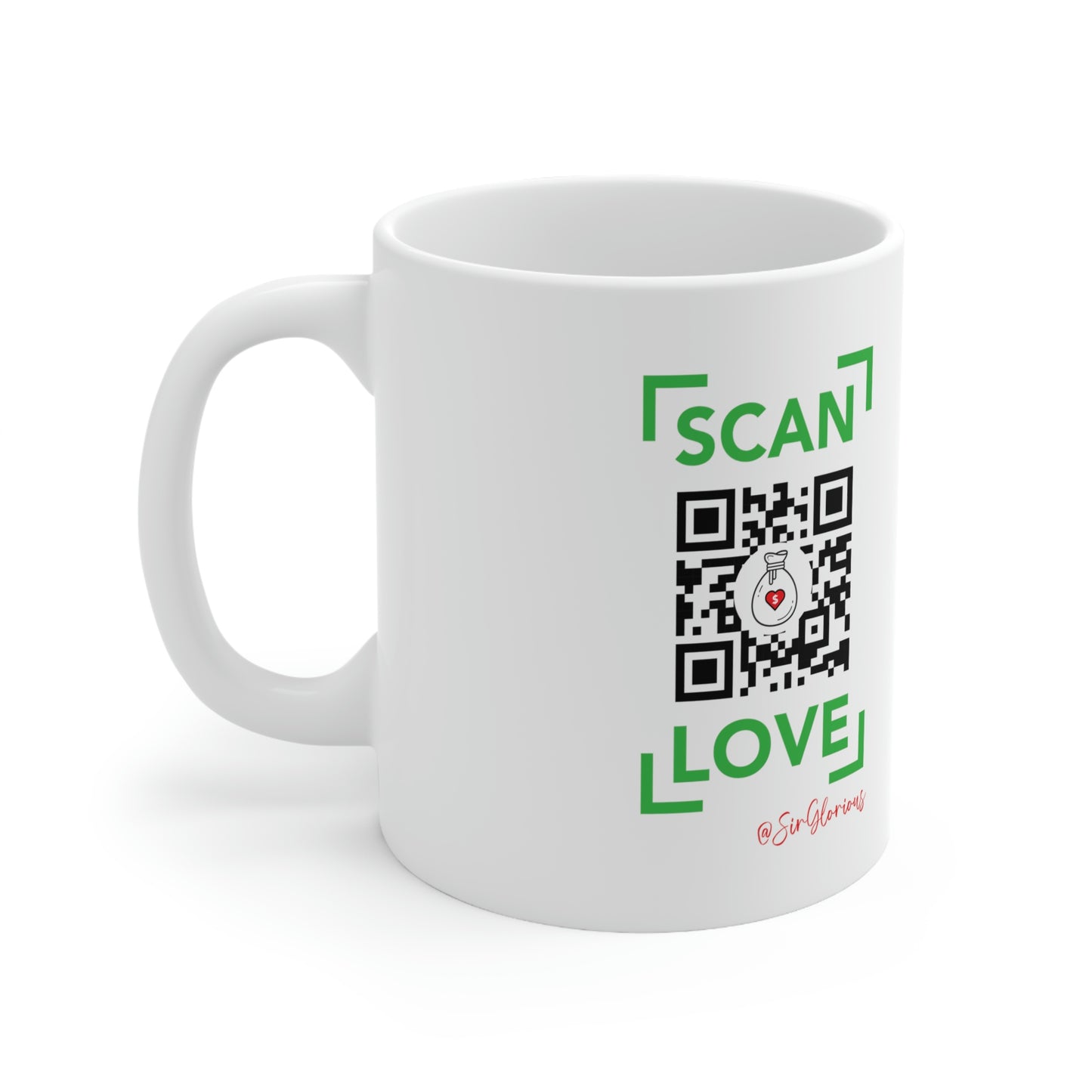 Scan Love Ceramic Mug 11oz