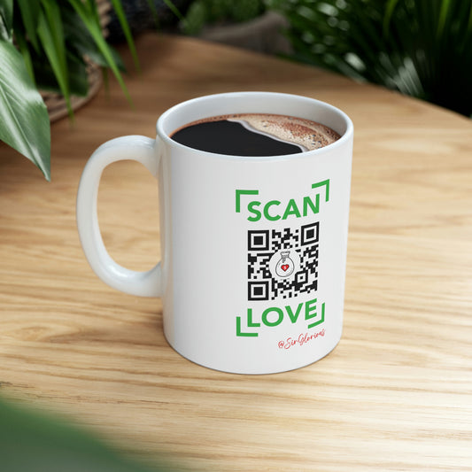 Scan Love Ceramic Mug 11oz