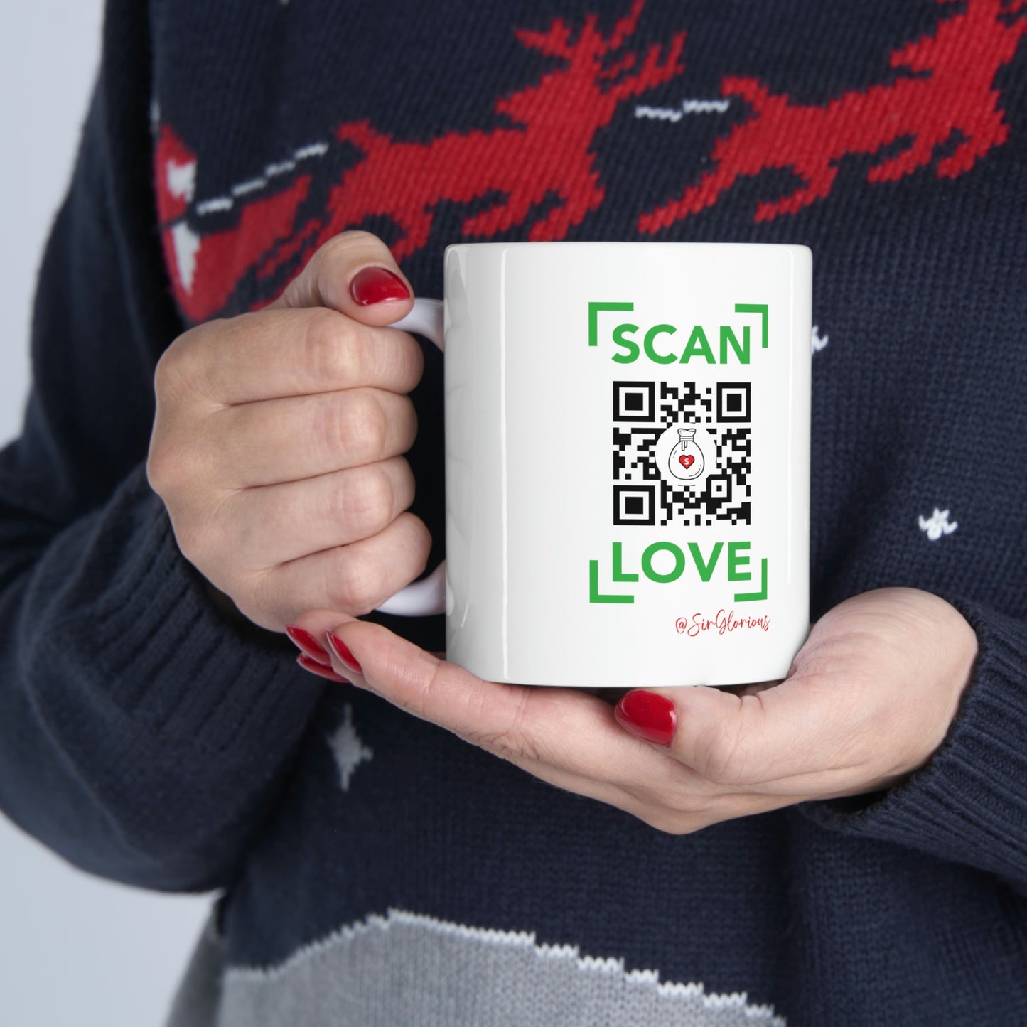 Scan Love Ceramic Mug 11oz