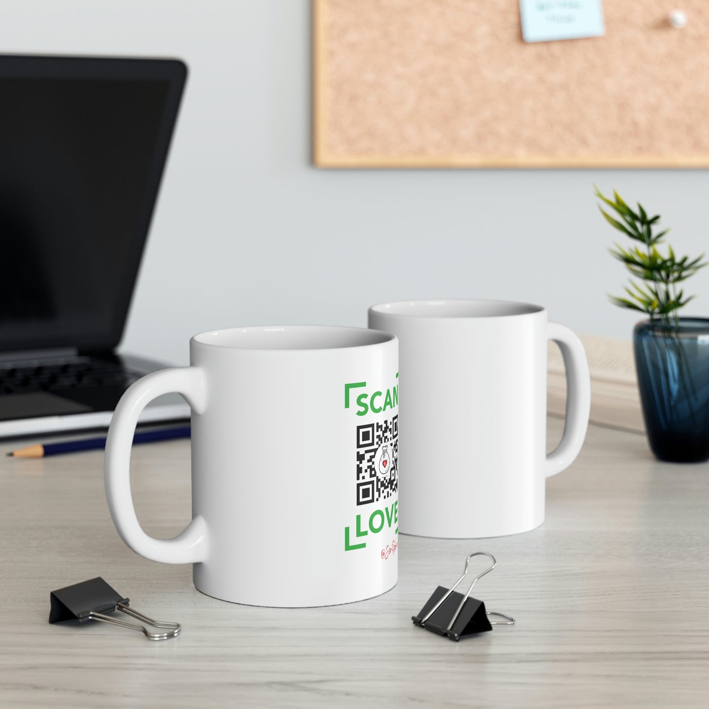 Scan Love Ceramic Mug 11oz